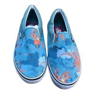 Rare Evisu Shoes Slip On Big Logo Loafers Size 10